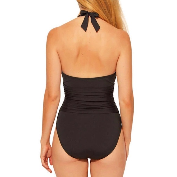 Bleu Rod Beattie Plunge Halter Twist One Piece - Picture 2 of 14